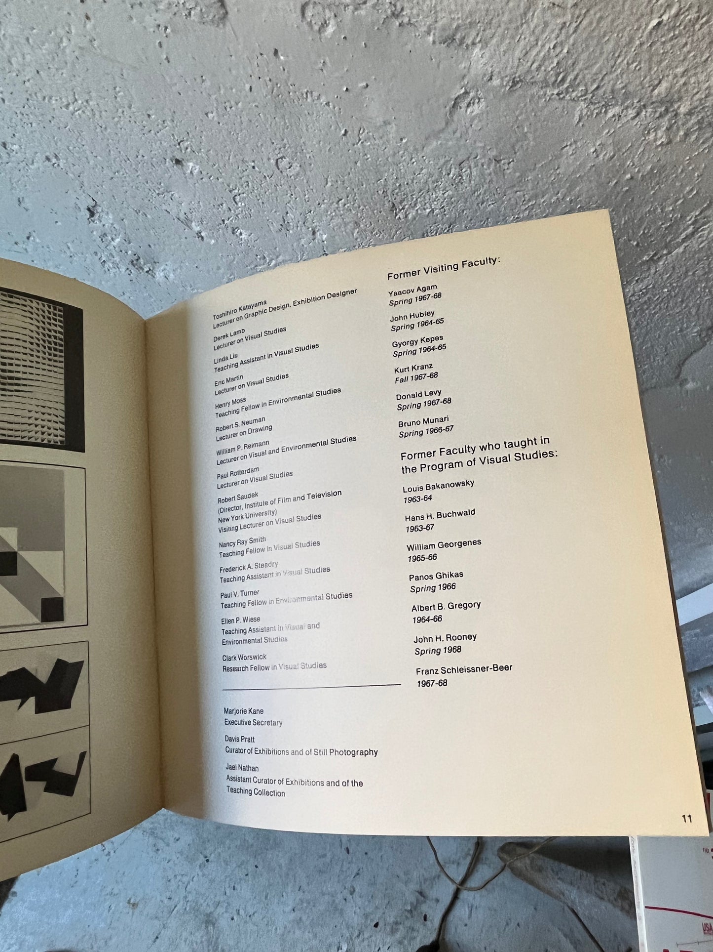 Harvard Visual Arts Course Catalogue, 1968-1969