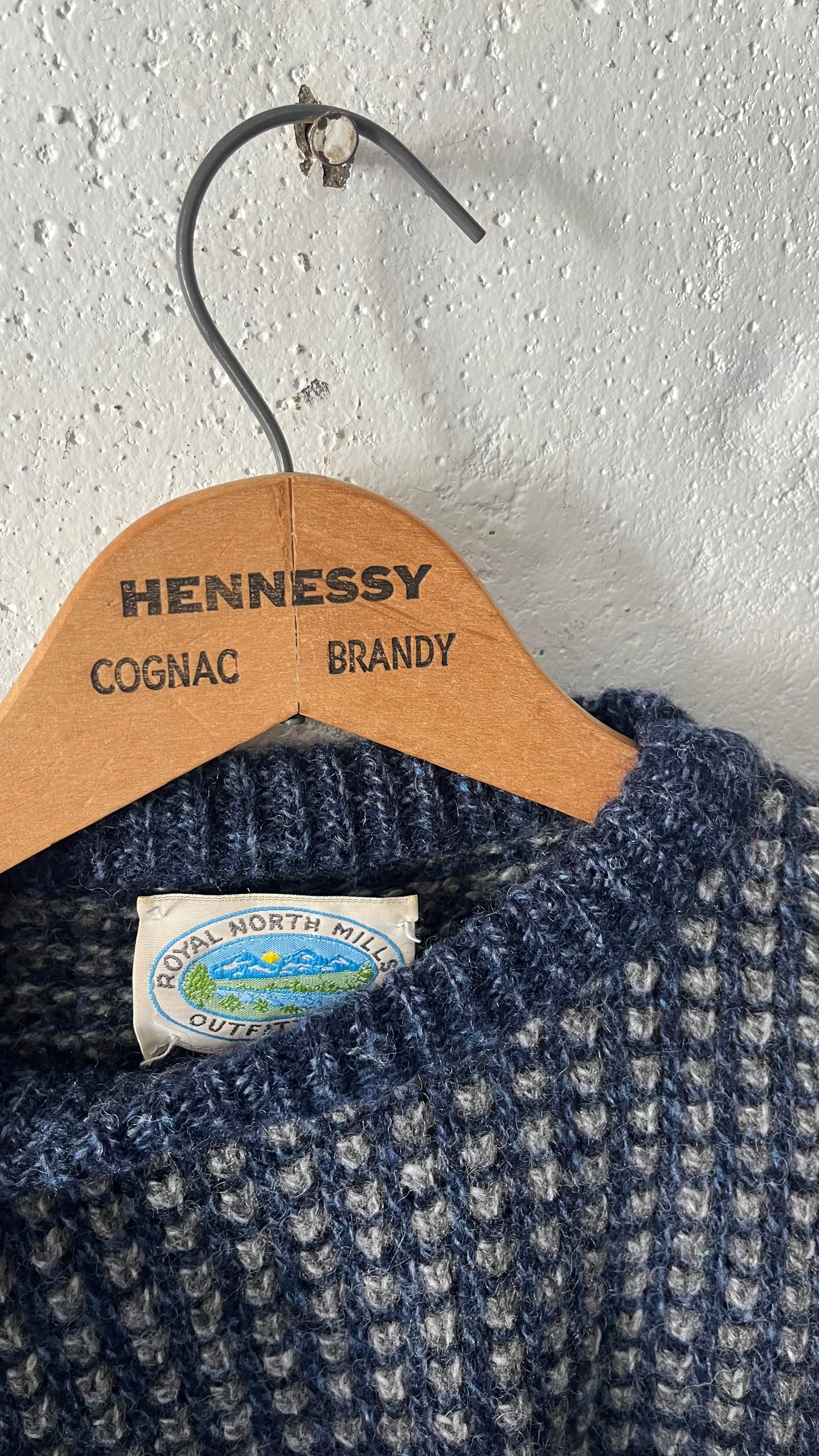 Birdseye Knit Sweater, Sz L, 1980s