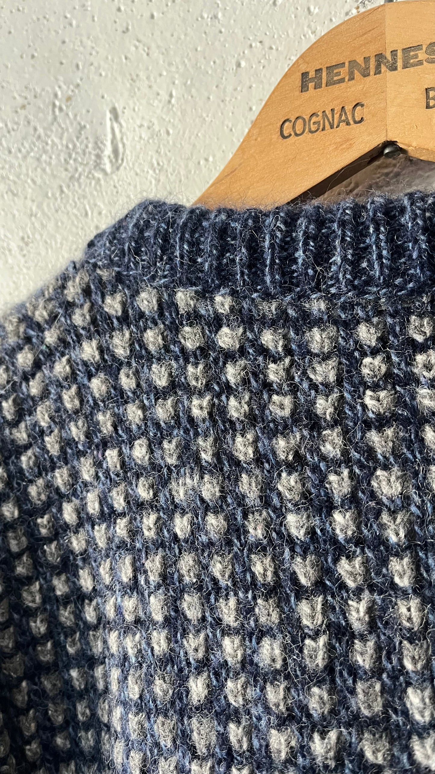 Birdseye Knit Sweater, Sz L, 1980s
