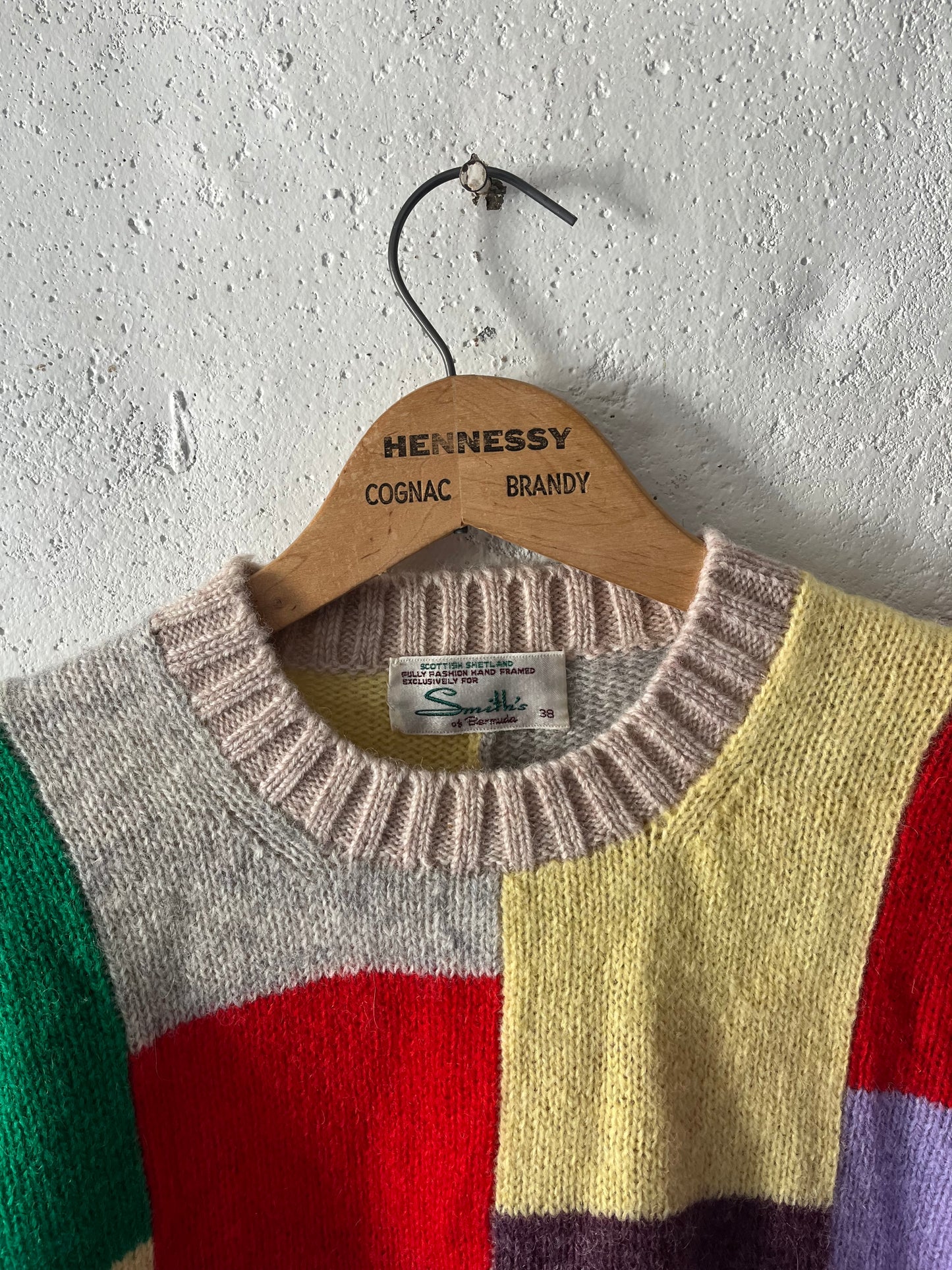 Colorblock Shetland, Sz M, 1970s