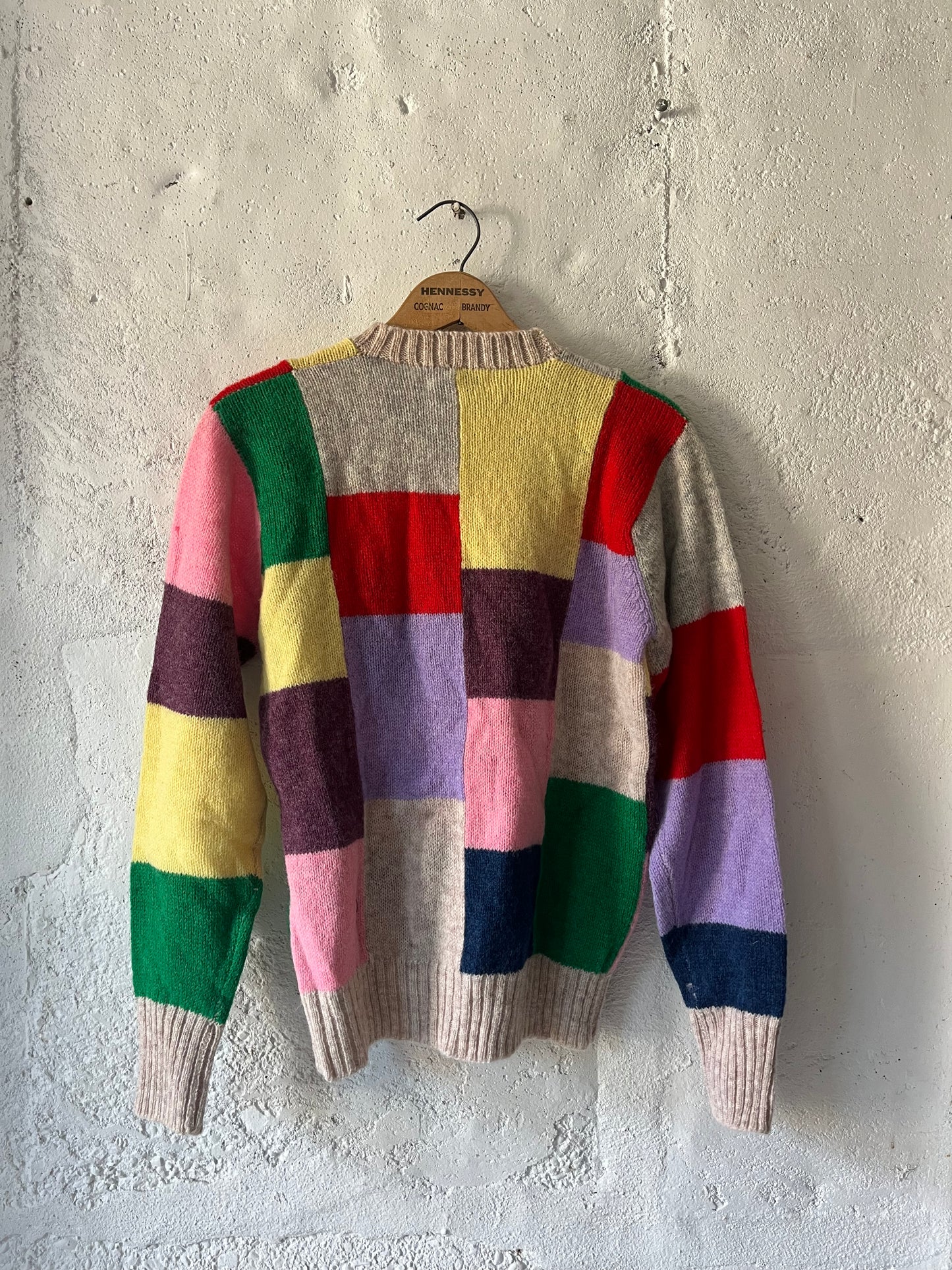 Colorblock Shetland, Sz M, 1970s