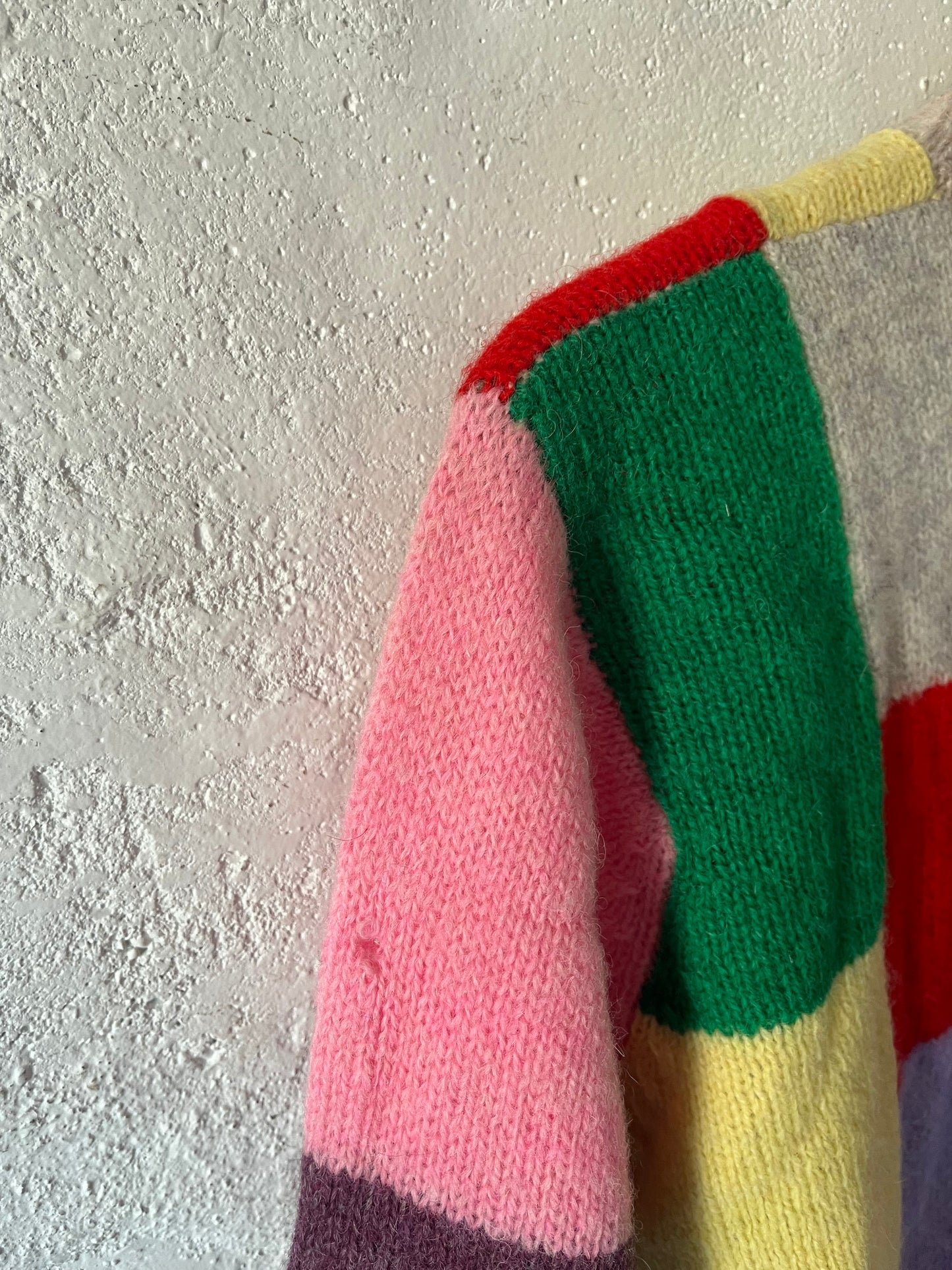 Colorblock Shetland, Sz M, 1970s