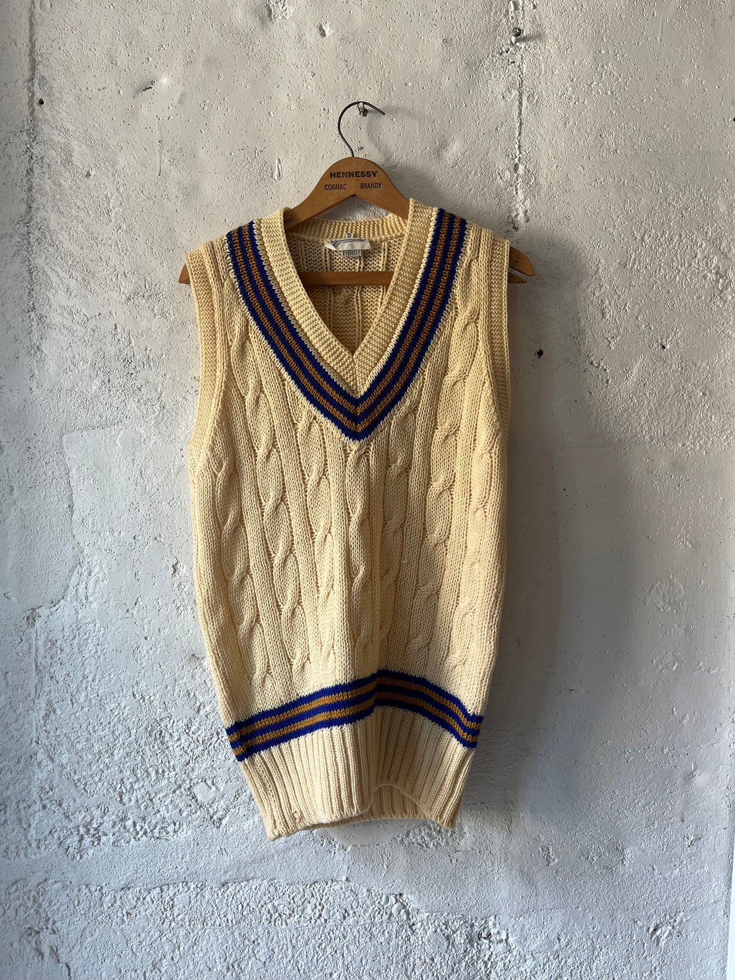 Cricket Sweater Vest, Sz M, 1980s