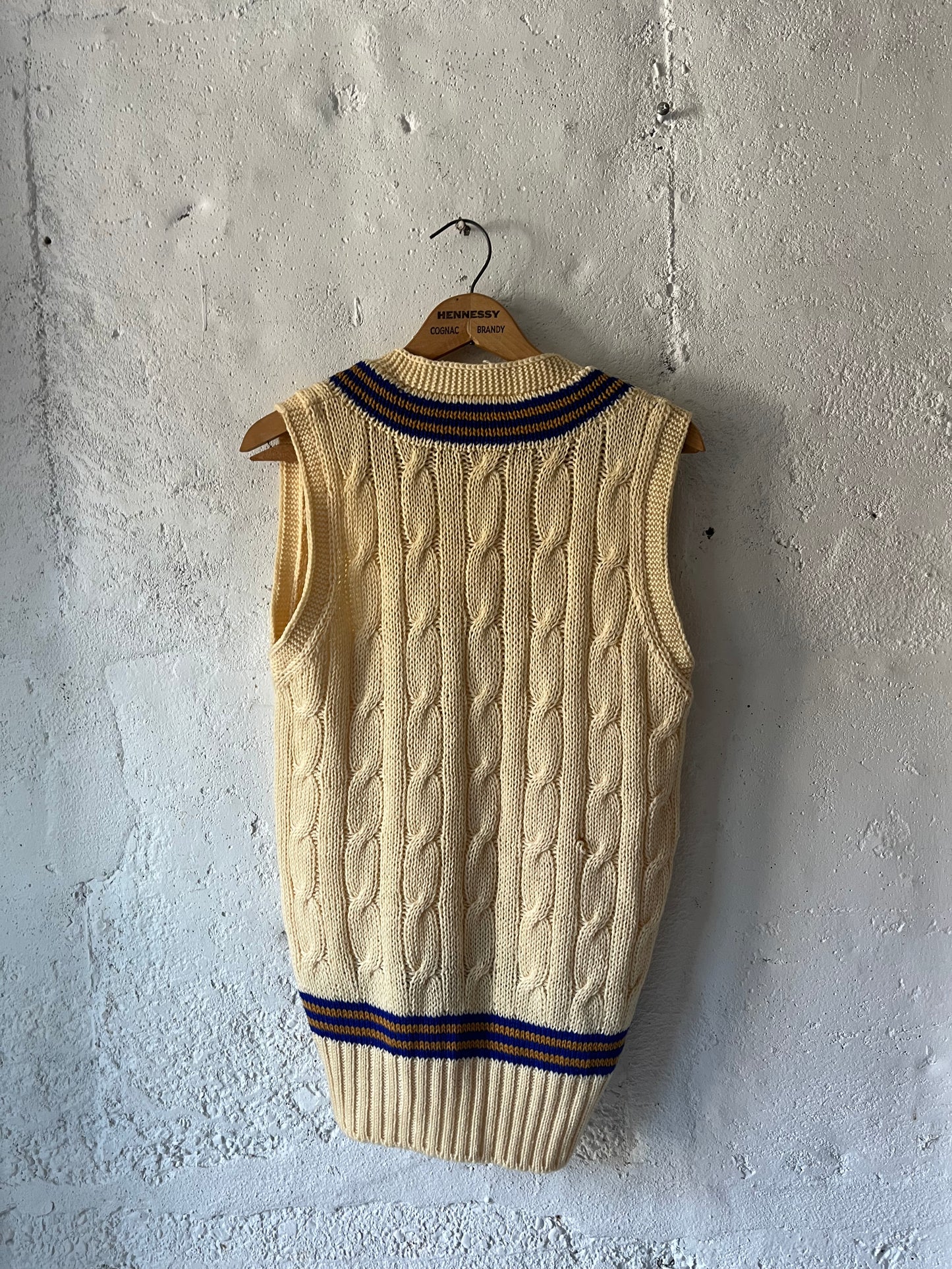 Cricket Sweater Vest, Sz M, 1980s