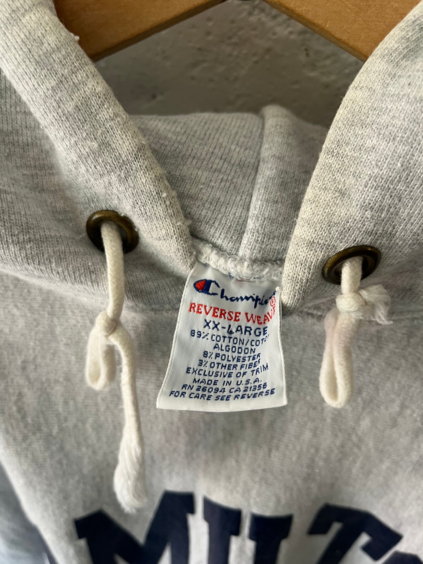 Hamilton College Reverse Weave Hoodie, Sz XL, 1990s