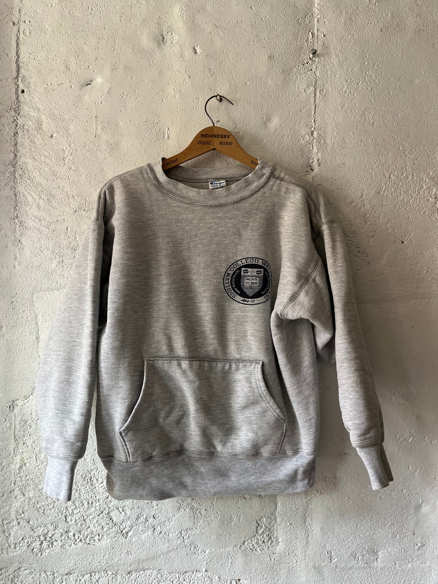Wellesley Reverse Weave Double Face + Pocket, Sz M, 1980s