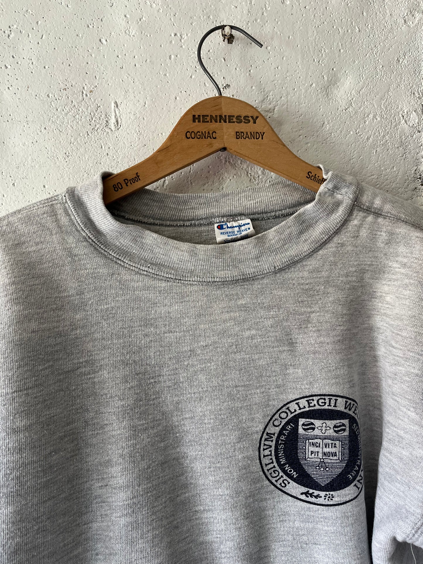 Wellesley Reverse Weave Double Face + Pocket, Sz M, 1980s