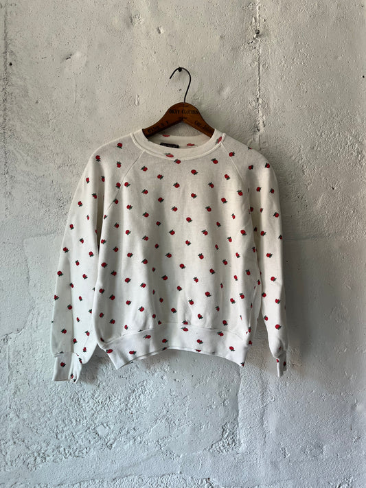 Apple Sweatshirt, Sz Sm/M, 1980s
