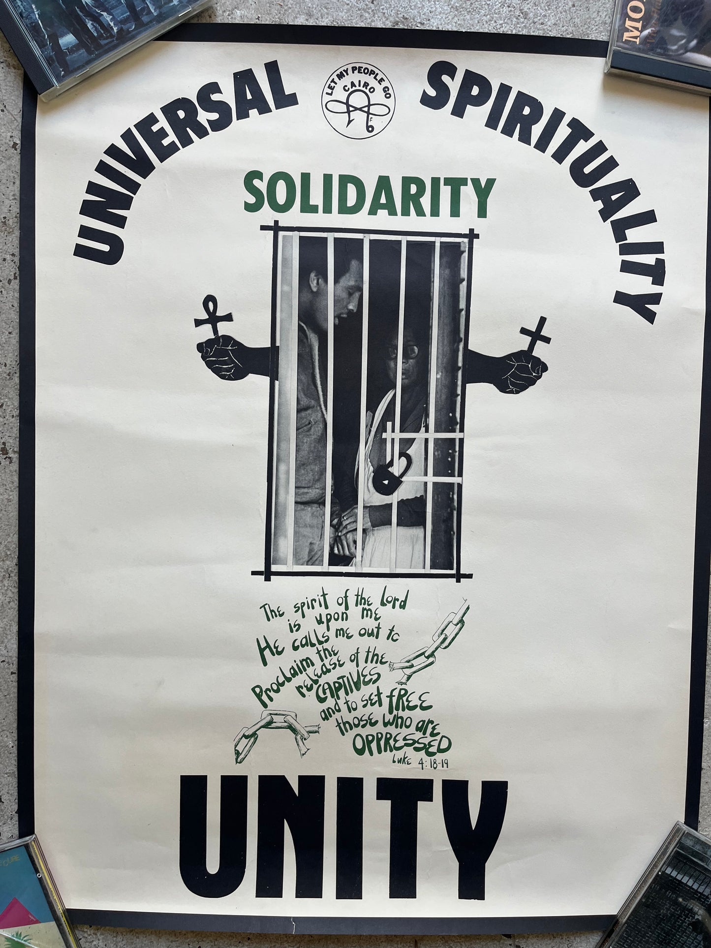 Cairo, Illinois Civil Rights Era Lithograph, 1960s