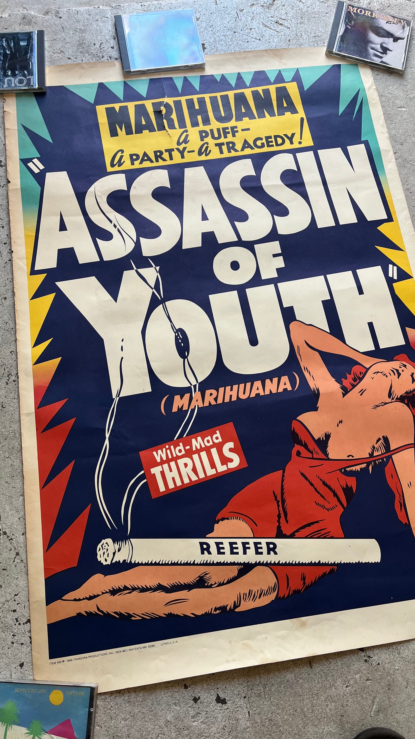 Assassin of Youth Lithograph, 1969