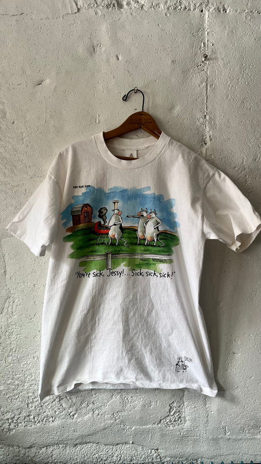 Far Side Comic Canibal Cow, Sz M, 1990s