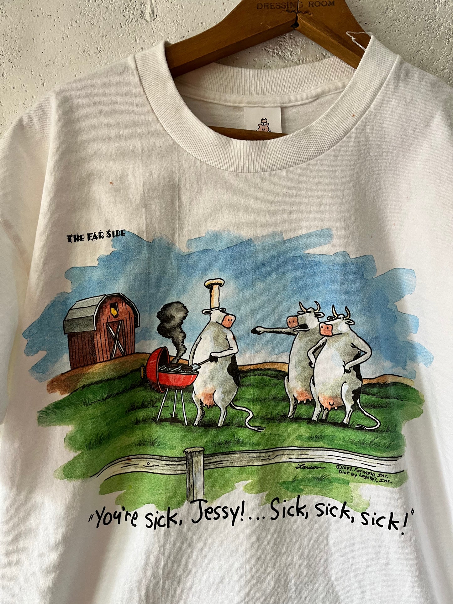 Far Side Comic Canibal Cow, Sz M, 1990s