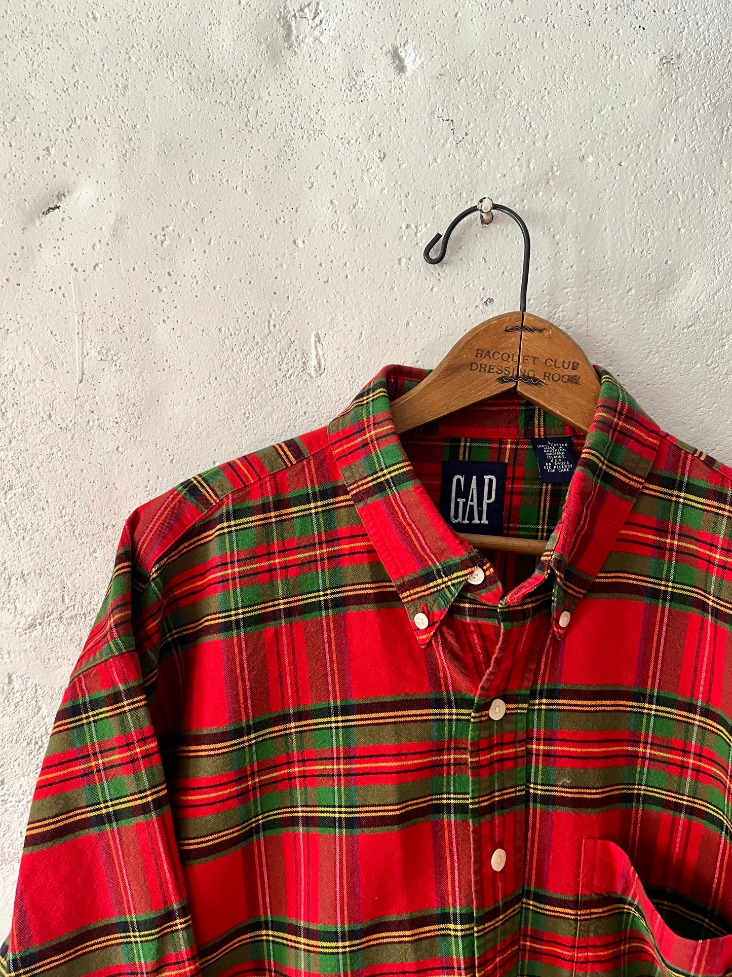 GAP Flannel, Sz L, 1990s