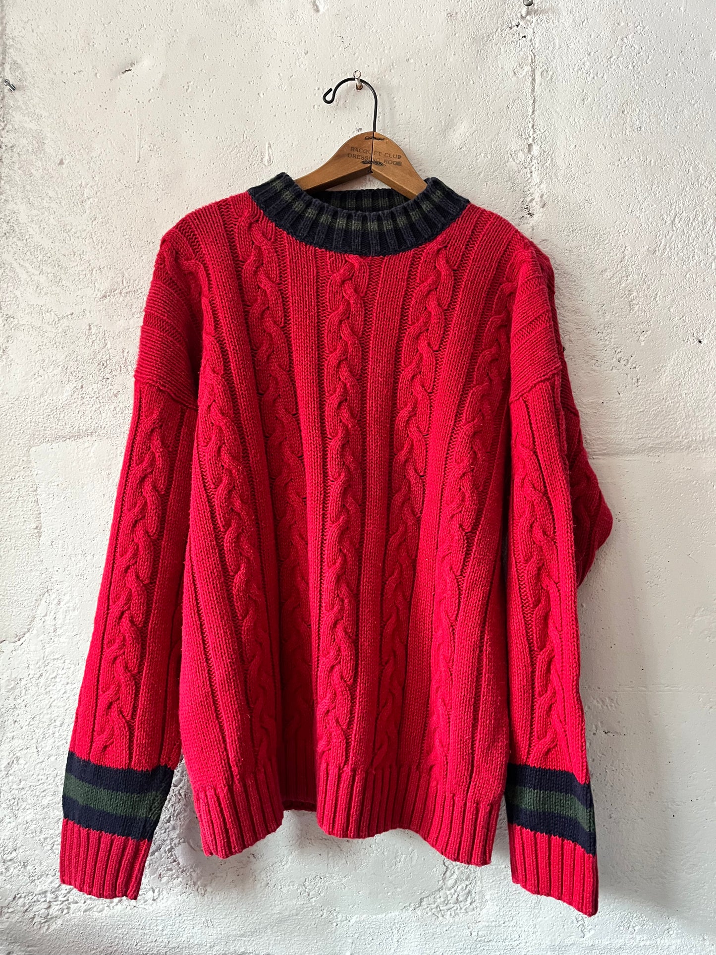 GAP Cable Knit, Sz L, 1990s