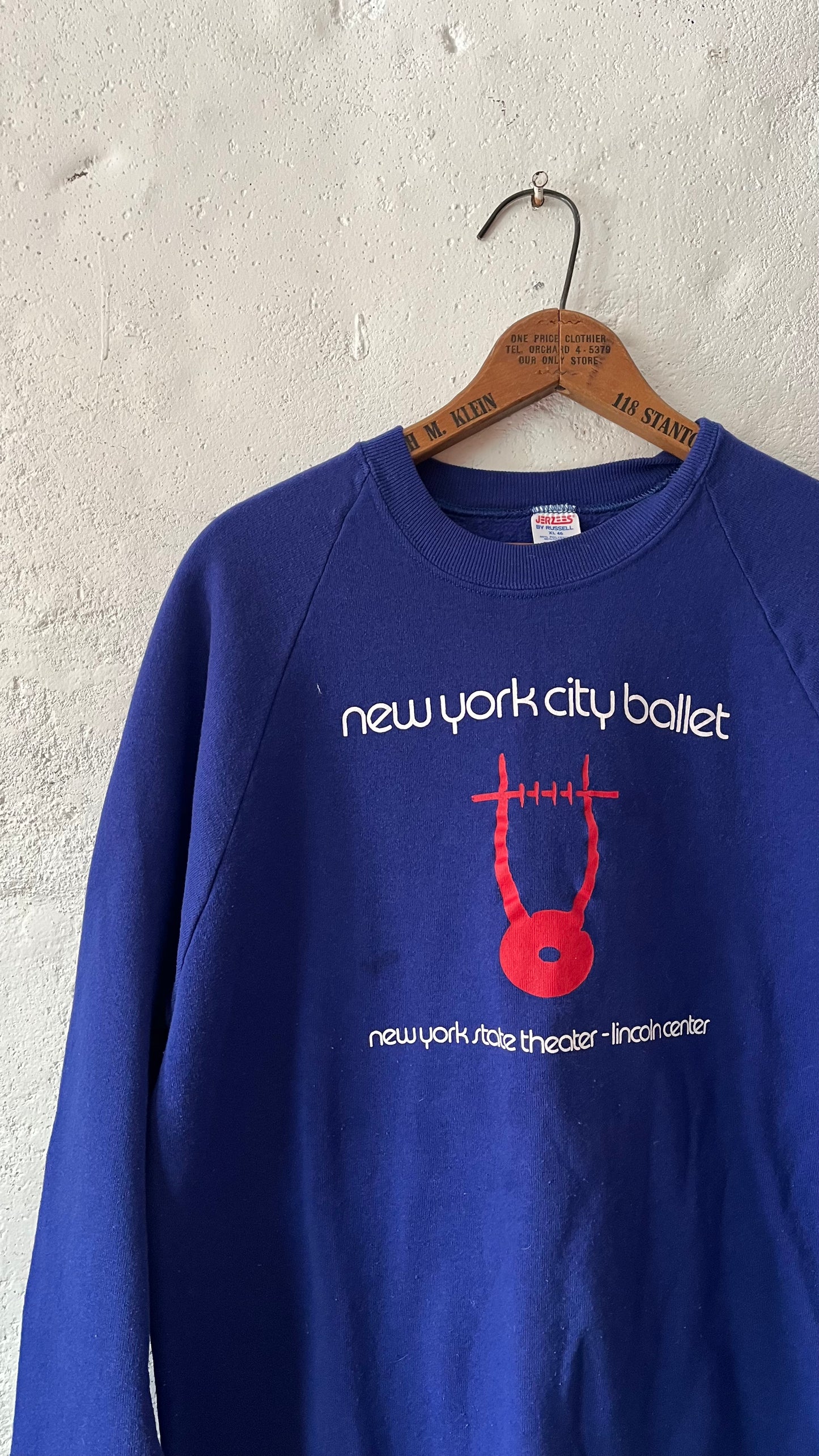 New York Ballet Sweatshirt, Sz L, 1990s