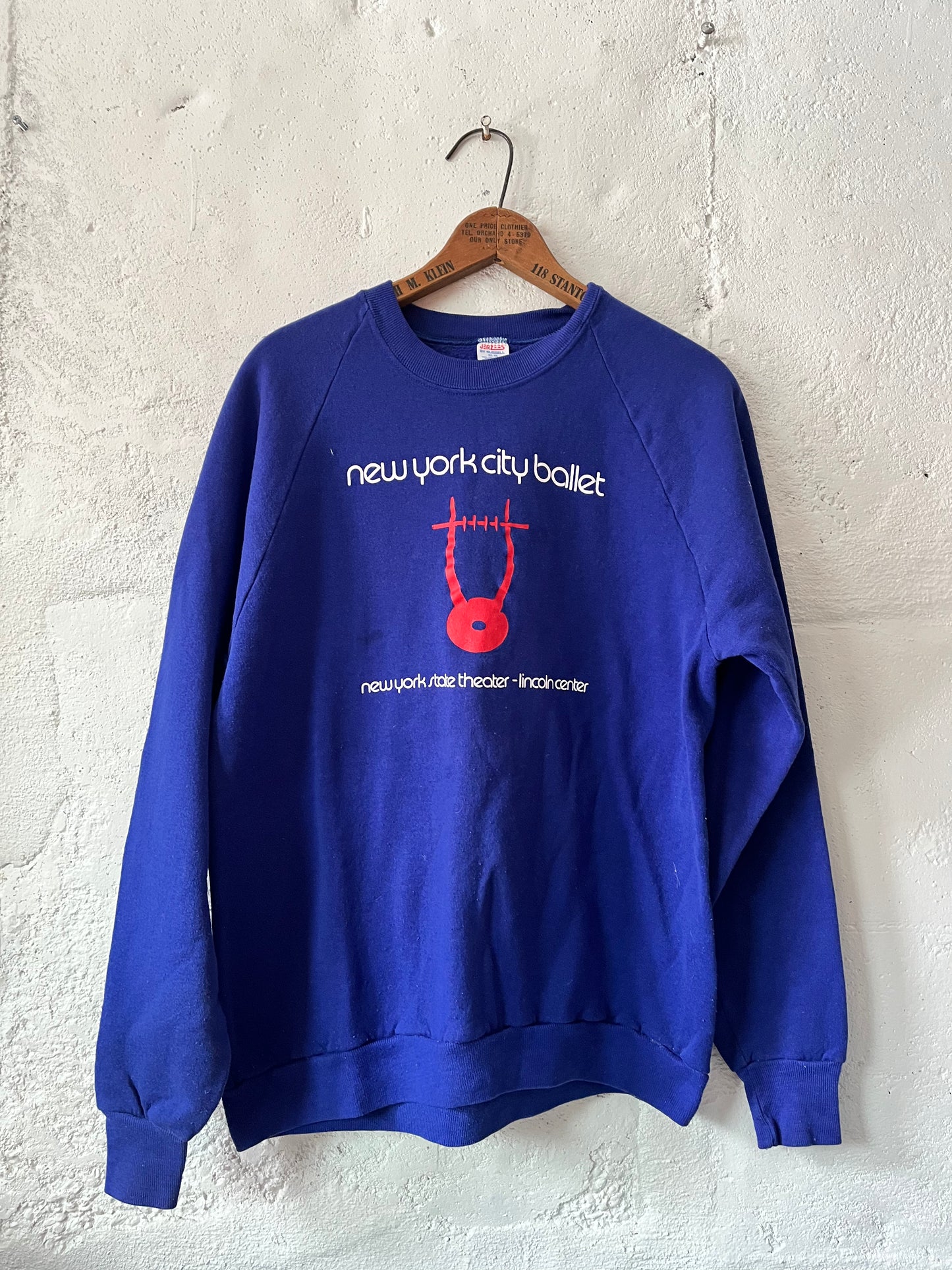 New York Ballet Sweatshirt, Sz L, 1990s