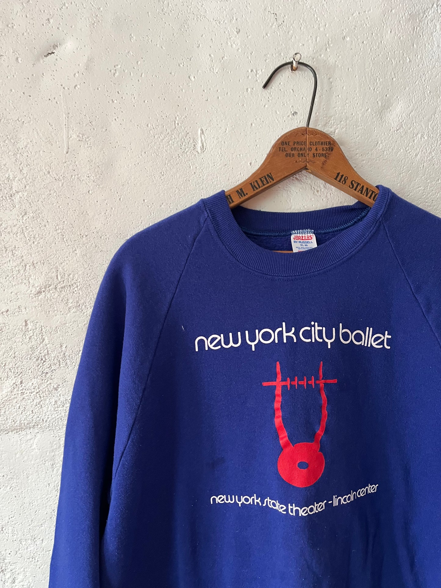 New York Ballet Sweatshirt, Sz L, 1990s