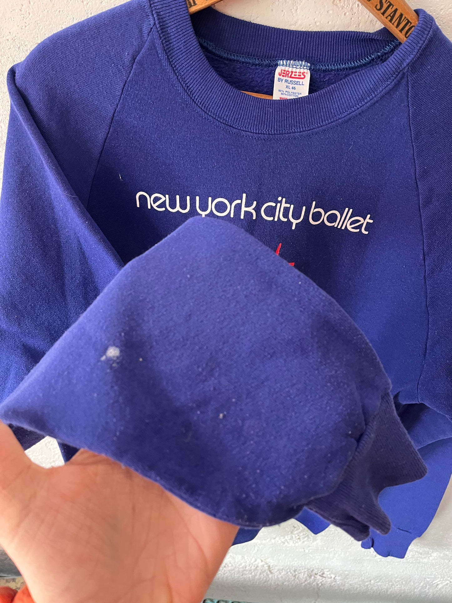 New York Ballet Sweatshirt, Sz L, 1990s