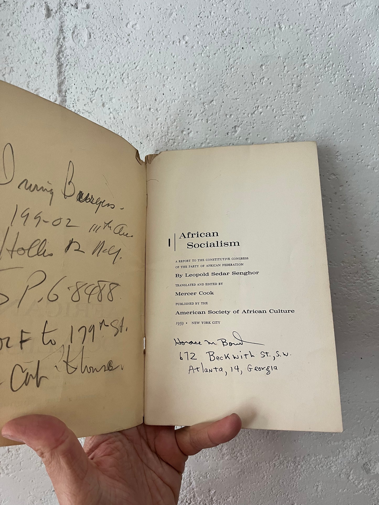 Leopold Sedar Senghor, African Socialism, 1959