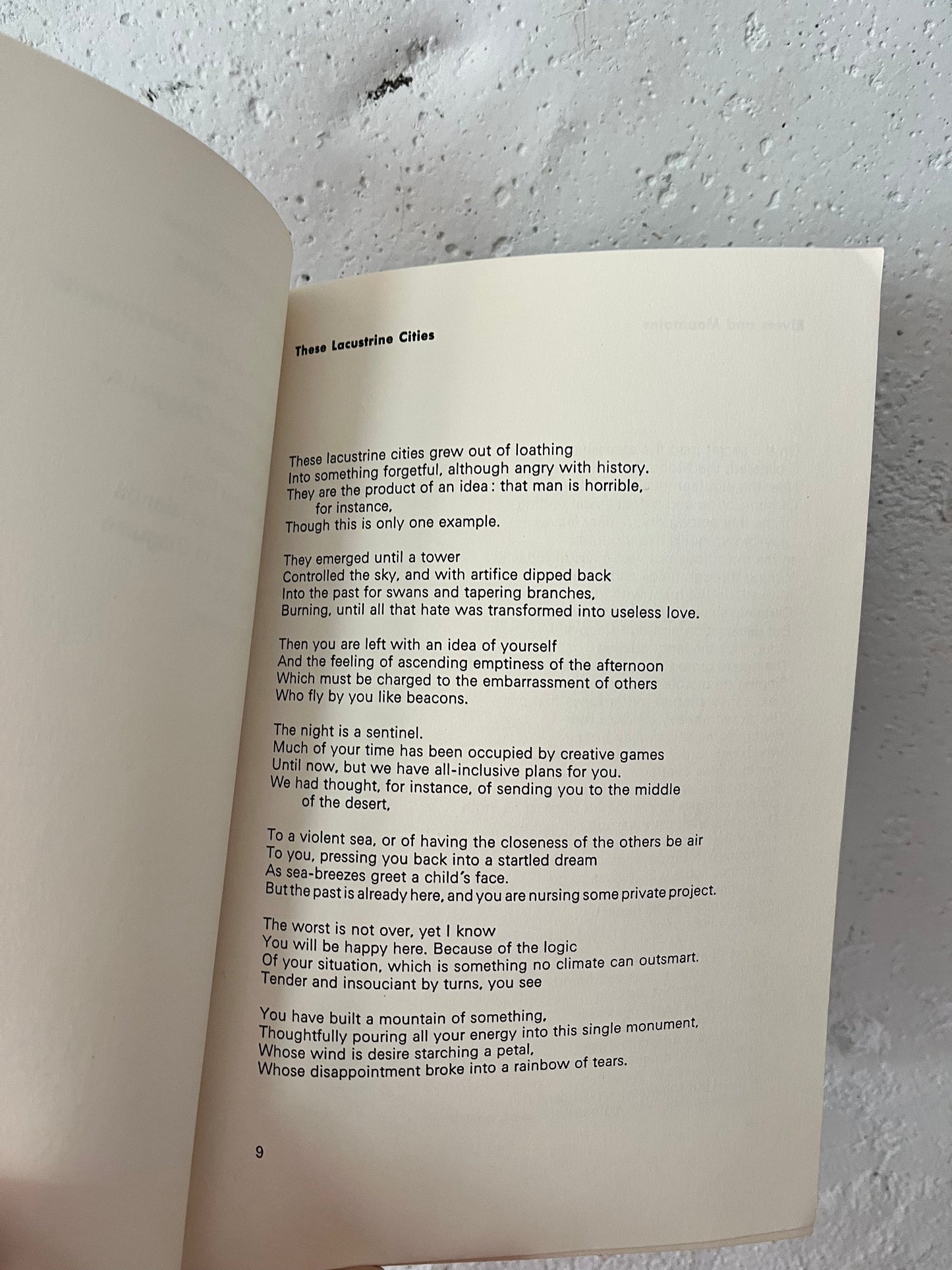 John Ashbery, Rivers and Mountains, 1976