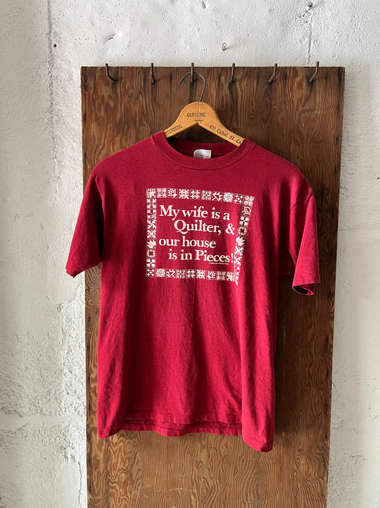 Quiltling (Maroon), Sz L, 1980s