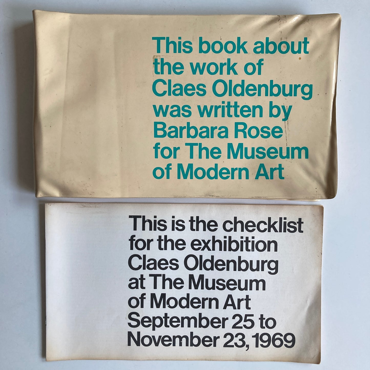 Claes Oldenburg Book + Exhibition Checklist