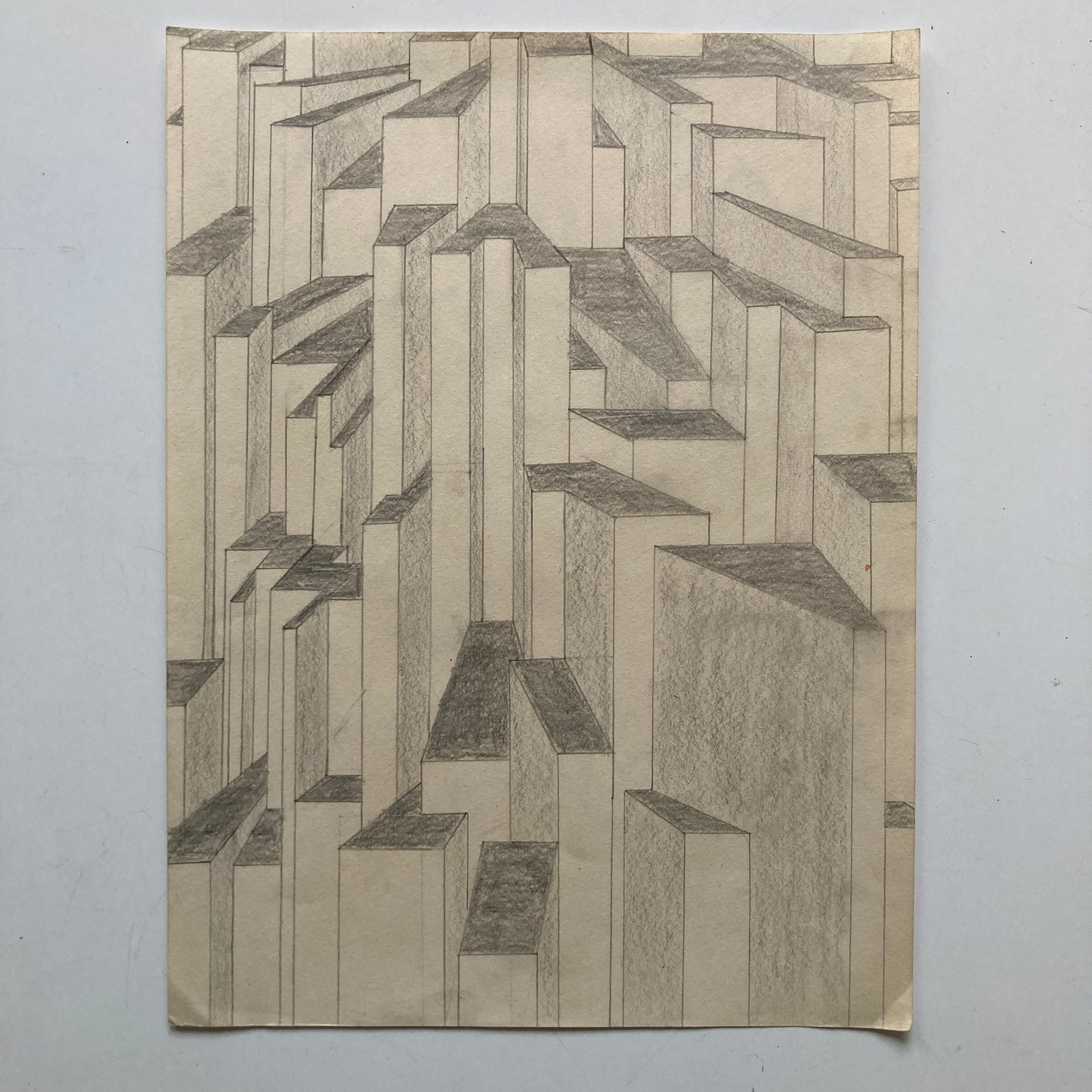 **Abstract Cityscape Drawing